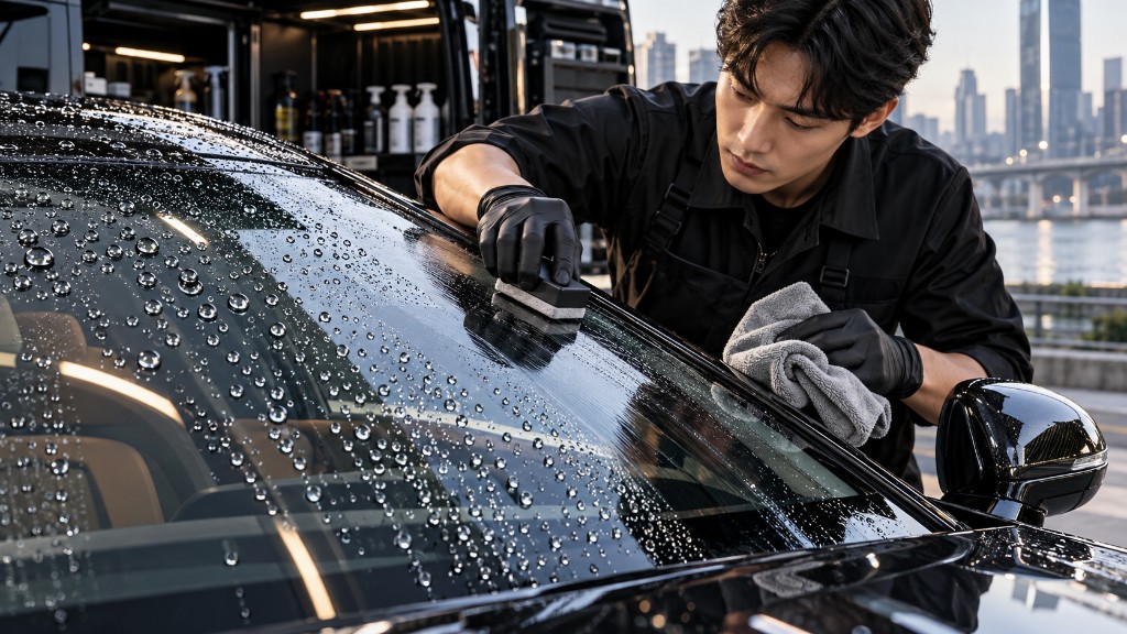 자산동 출장세차 유리 발수코팅